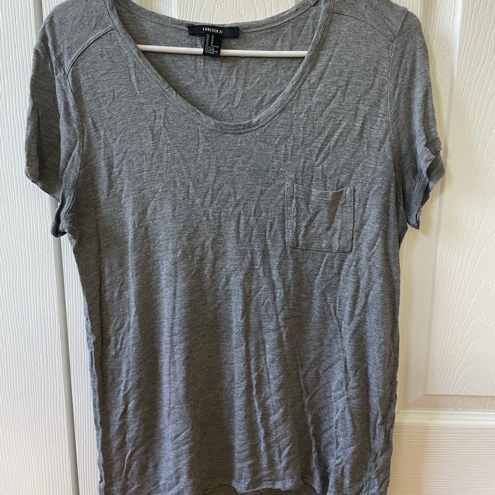 Forever 21 Charcoal Short Sleeve Tee
